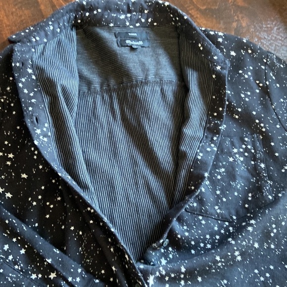 MADEWELL Oversized Ex-Boyfriend Shirt in Star Print Size Small - Picture 9 of 16